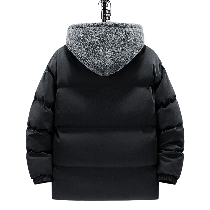 Men's Cotton-padded Hooded Thick Jacket