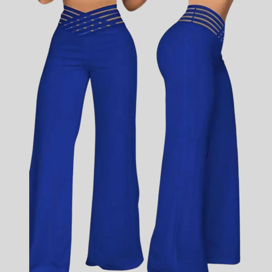 Women  High Waist Casual Flared Pants