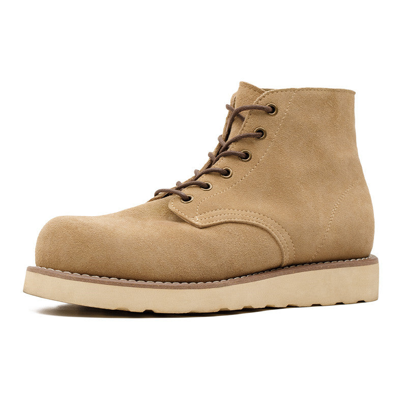 boots, Men's Desert Retro Mid-top Suede Leather Boots