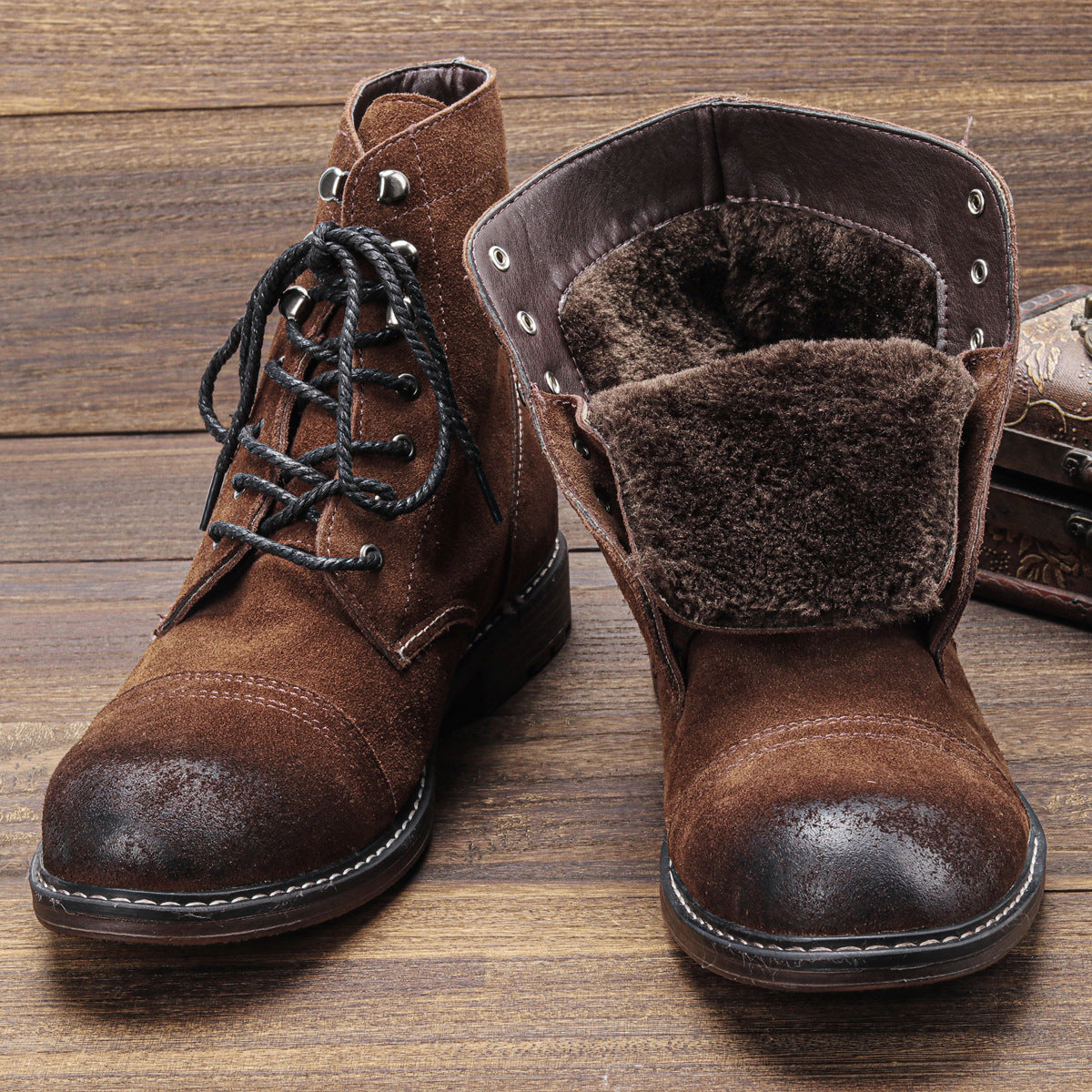 Ankle Boots, Men's Martin Top Layer Cowhide Boots