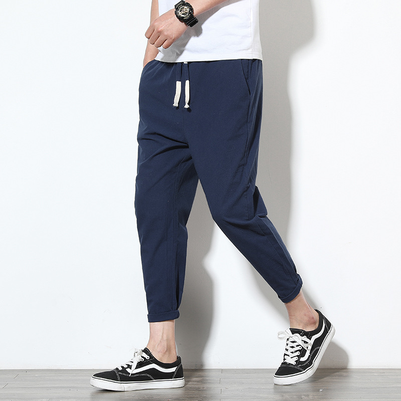 Men's Cotton Linen Harem Pants