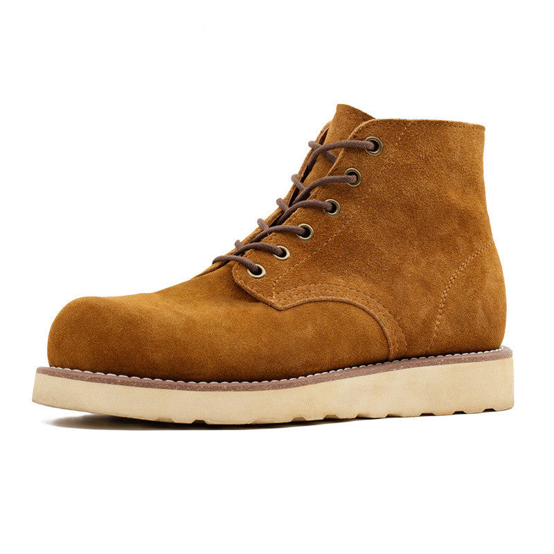 boots, Men's Desert Retro Mid-top Suede Leather Boots