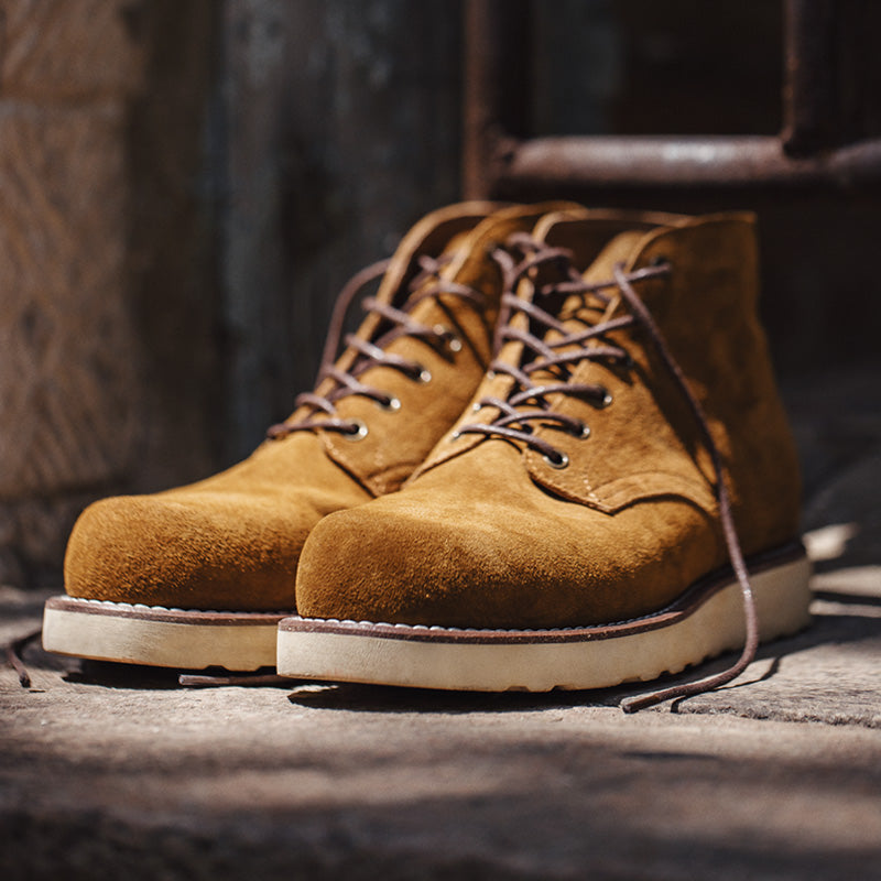 boots, Men's Desert Retro Mid-top Suede Leather Boots