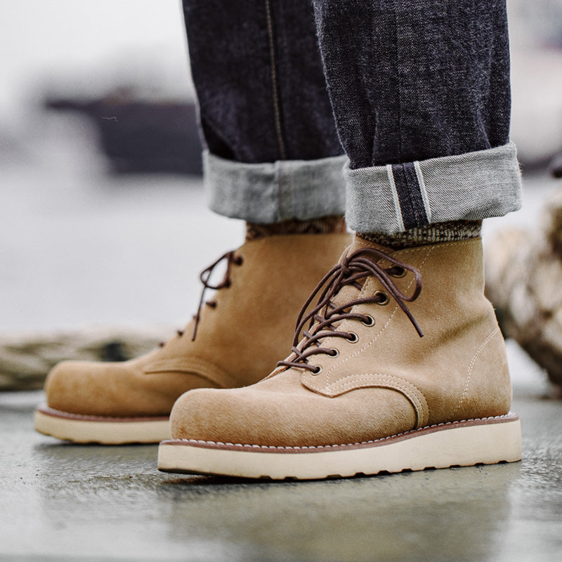 boots, Men's Desert Retro Mid-top Suede Leather Boots