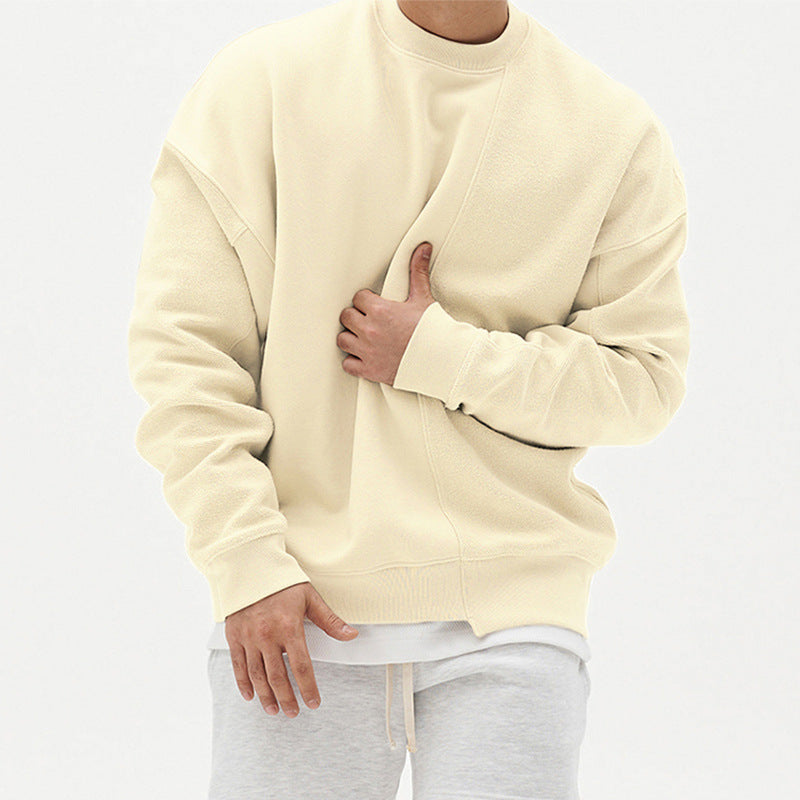 Sweater, Pullover Round Neck Sweater Loose Men Clothes