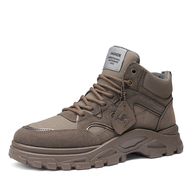 Men's High Top Thick Bottom Retro Boots