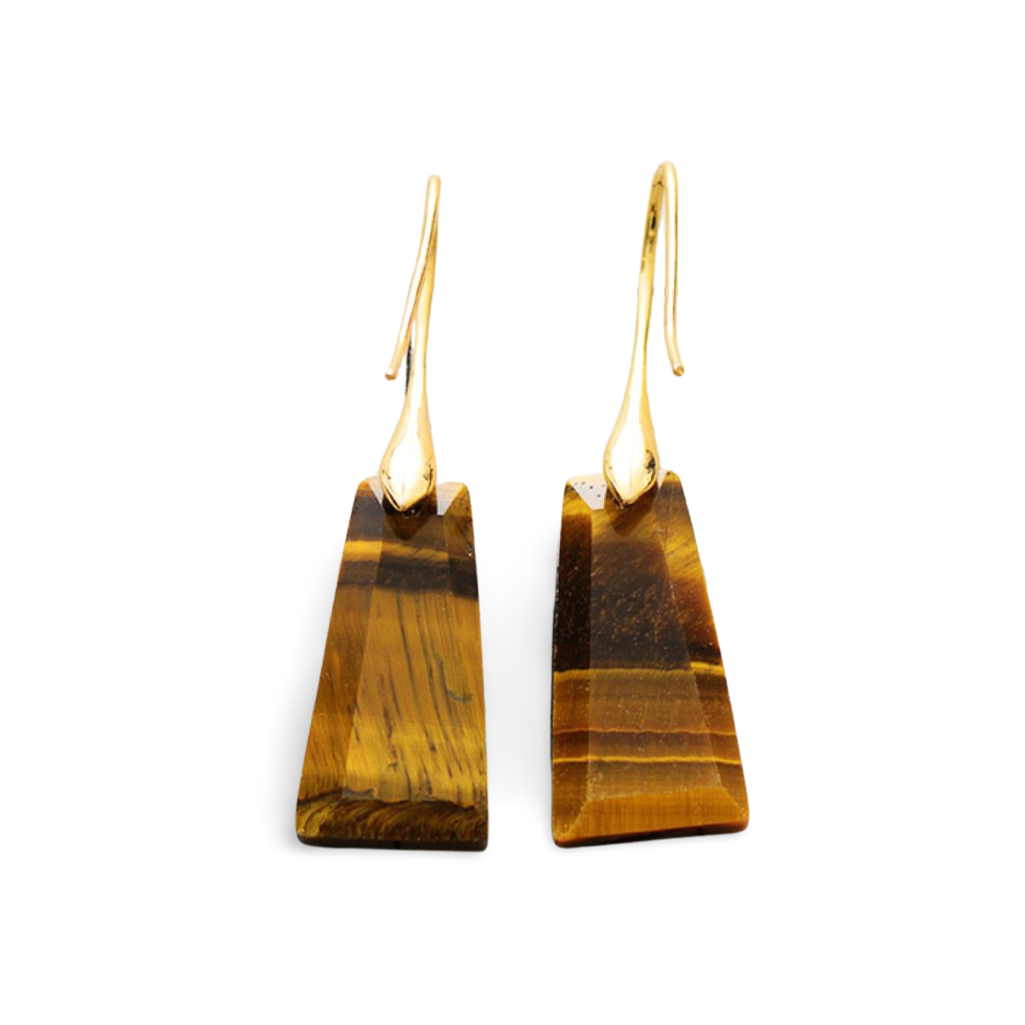 Handmade Geometrical Shape Natural Stone Dangle Earrings