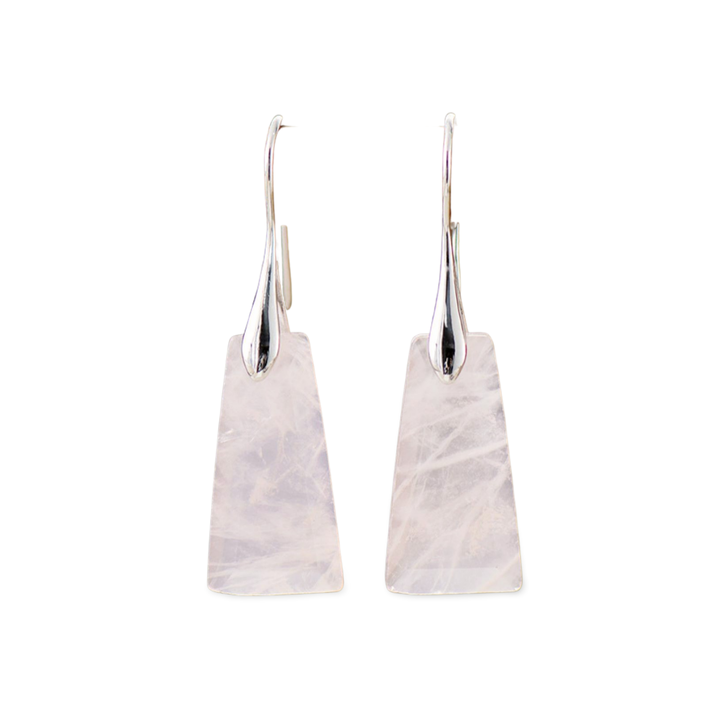 Handmade Geometrical Shape Natural Stone Dangle Earrings