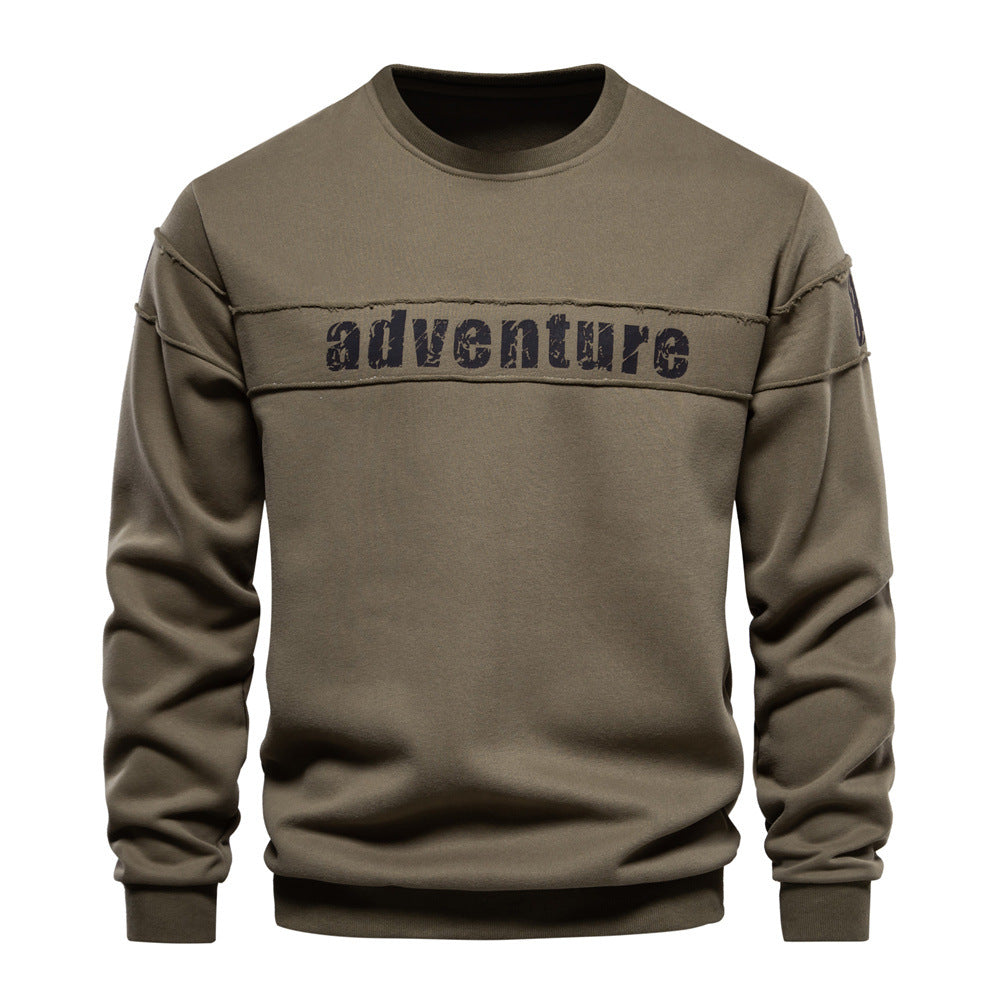 Sweater, Long Sleeve Sweater Trendy All-matching Men's Clothing