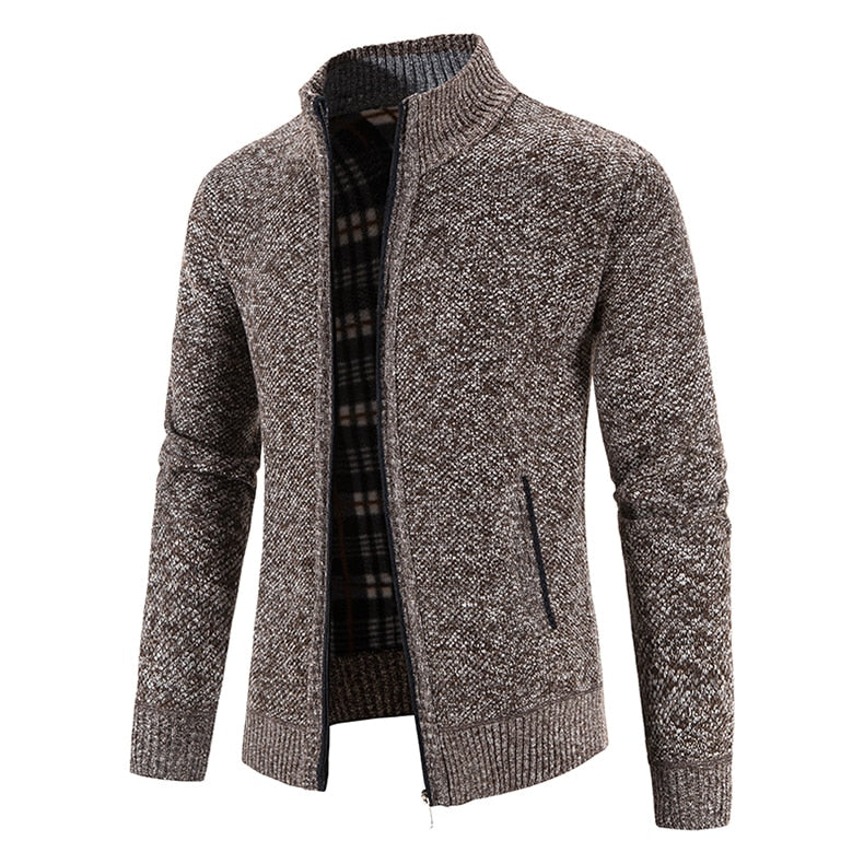 Plush and Thickened Stand Collar Jacket