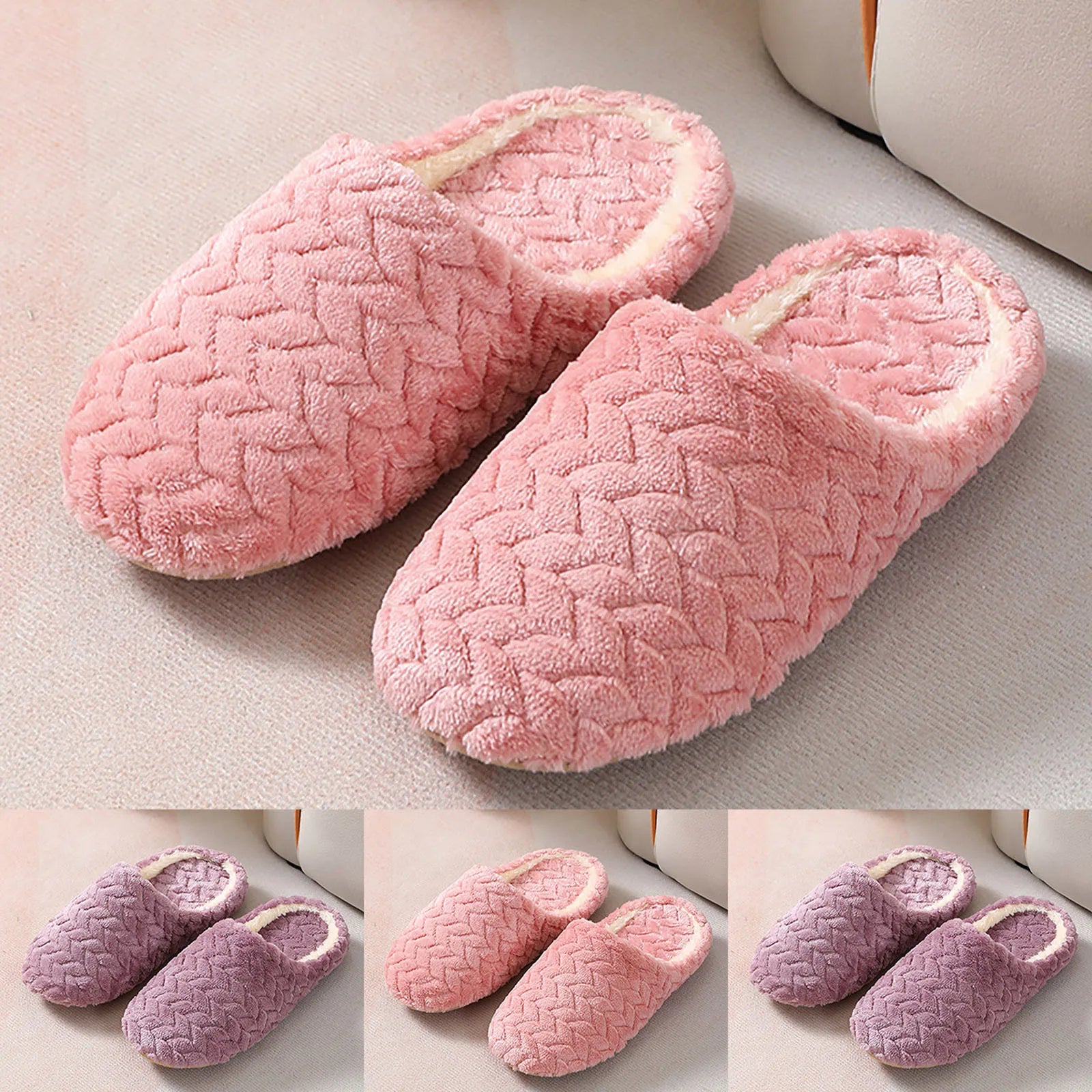 Indoor Plush Slippers | Couple's Plush Slippers | Ikervo