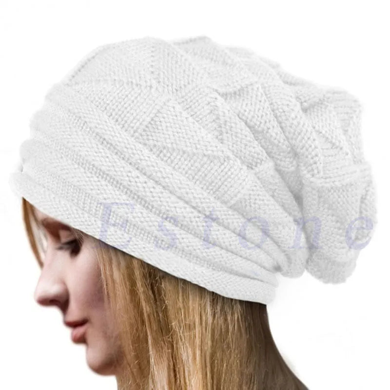 Women's  Knitted Baggy Beanie