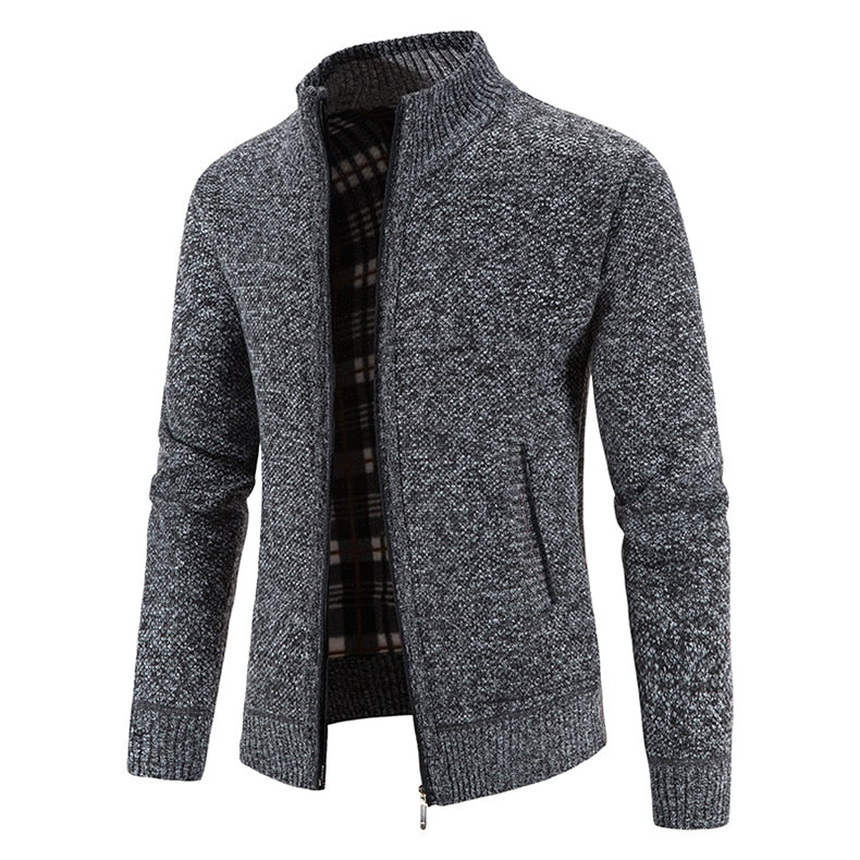 Plush and Thickened Stand Collar Jacket