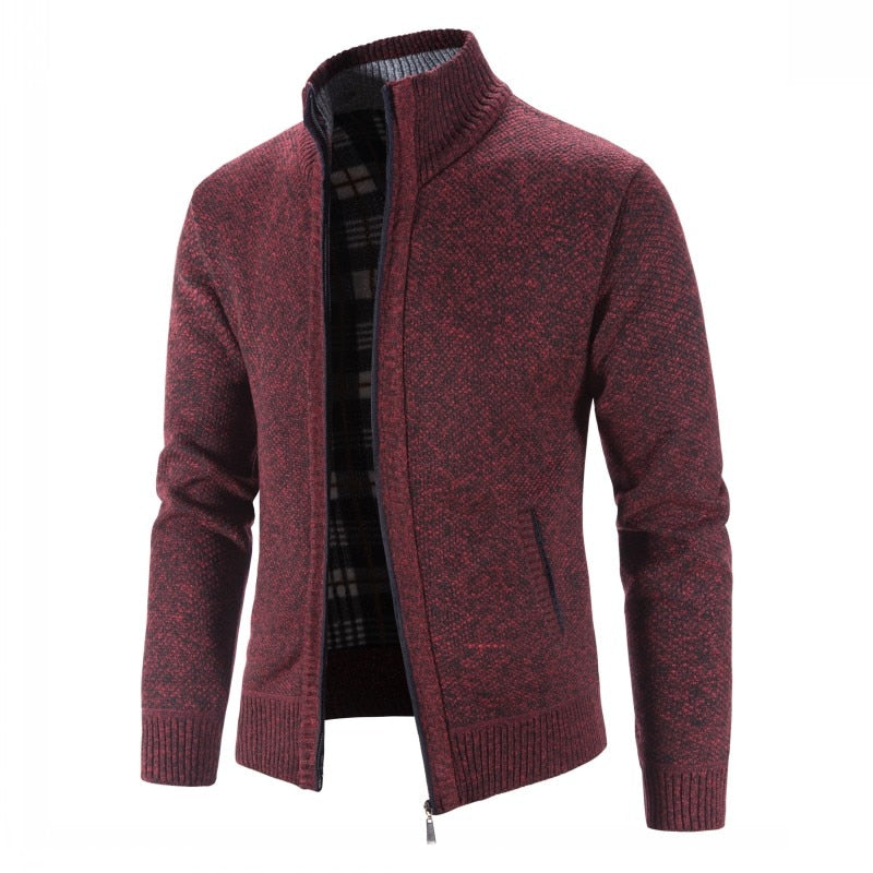 Plush and Thickened Stand Collar Jacket