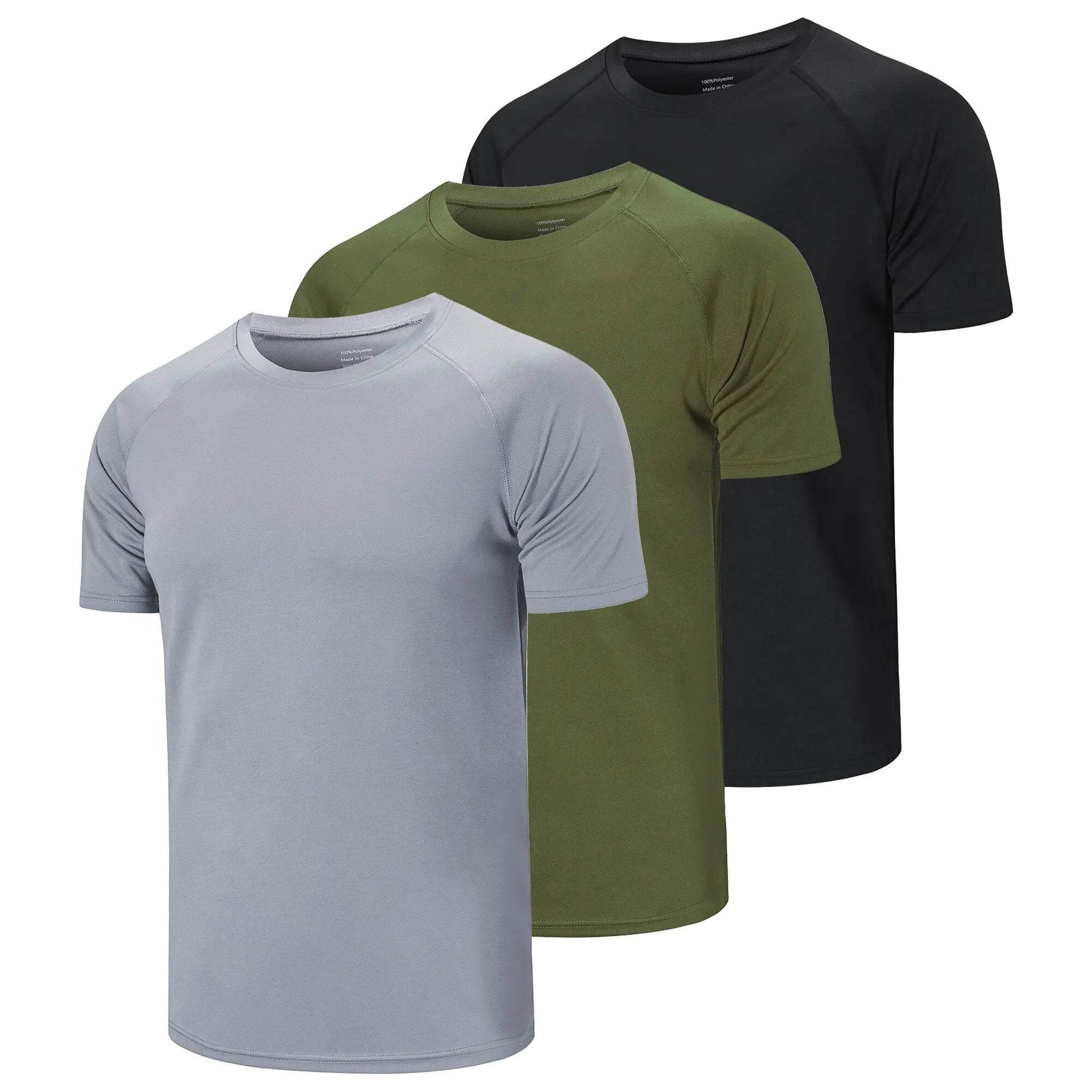 Men's Workout Shirts | 3 Pack Running Tees | Ikervo