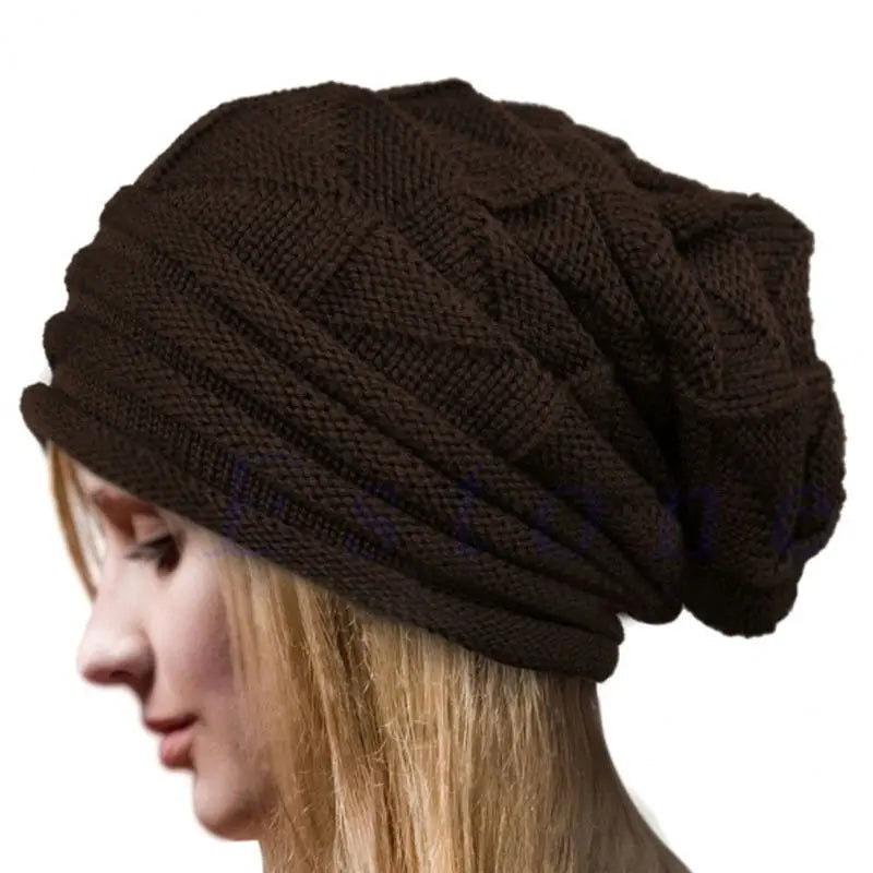 Women's  Knitted Baggy Beanie