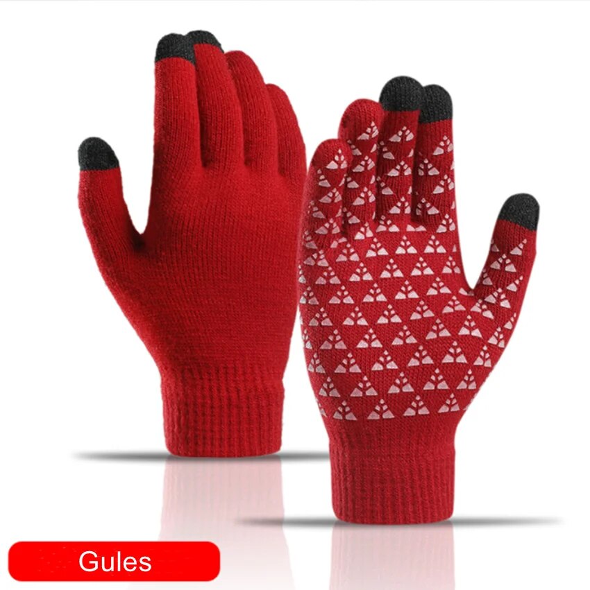 Men's and women's  Knit Touchscreen Gloves for Adults