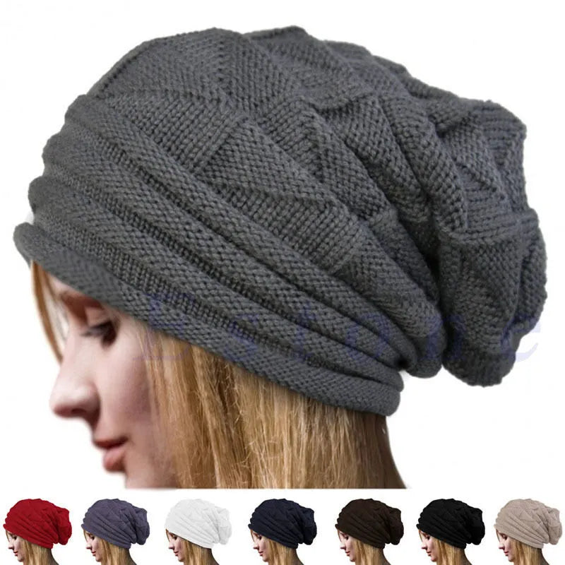 Women's  Knitted Baggy Beanie