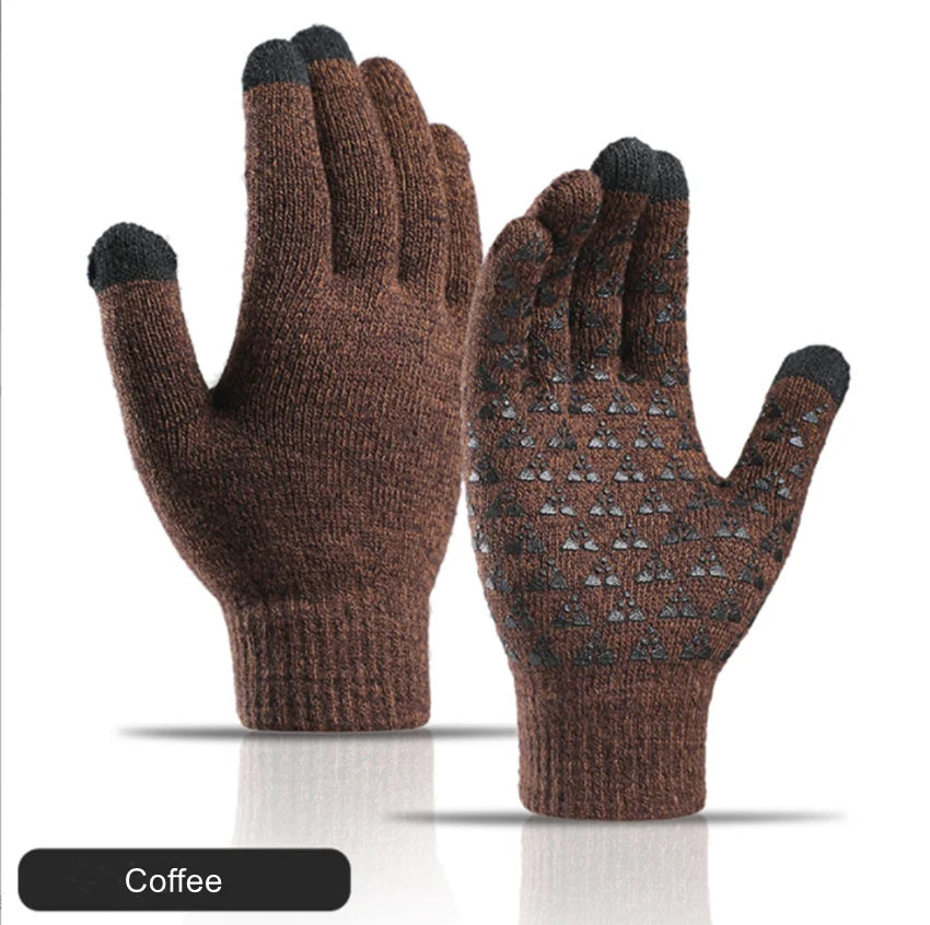 Men's and women's  Knit Touchscreen Gloves for Adults