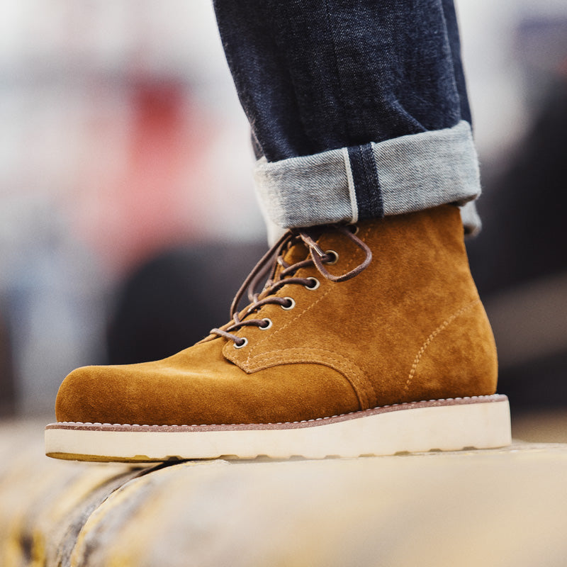 boots, Men's Desert Retro Mid-top Suede Leather Boots