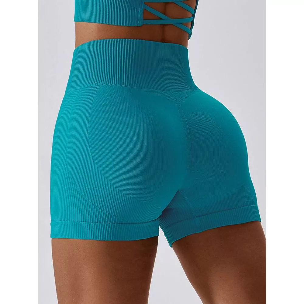 Wide Waistband Slim Fit Sports Shorts