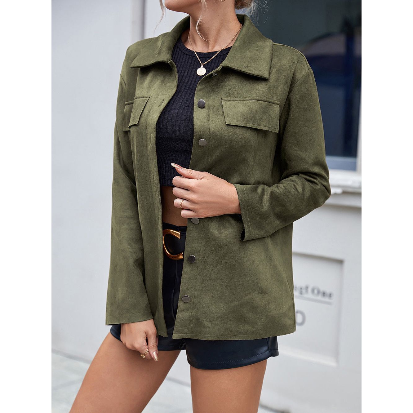 Women's Drop shoulder Jackets | Collar Neck Jacket | Ikervo