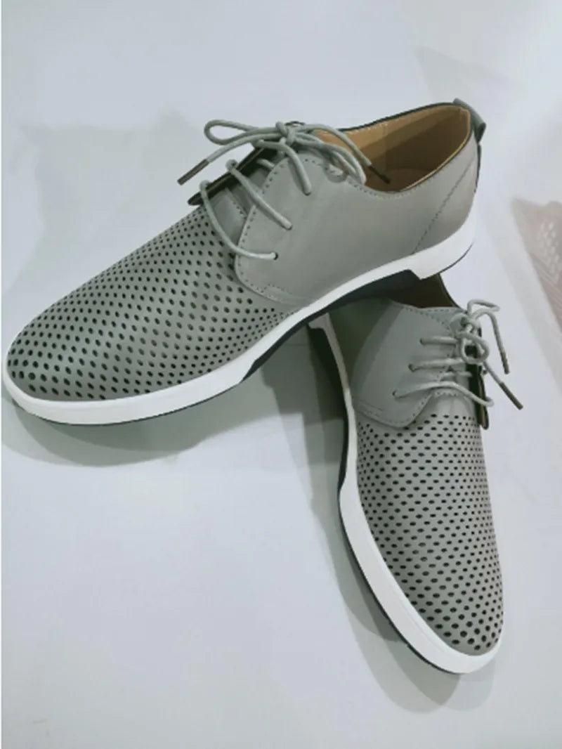 Casual Shoe, Men's Leather Business Business Casual Lace shoes