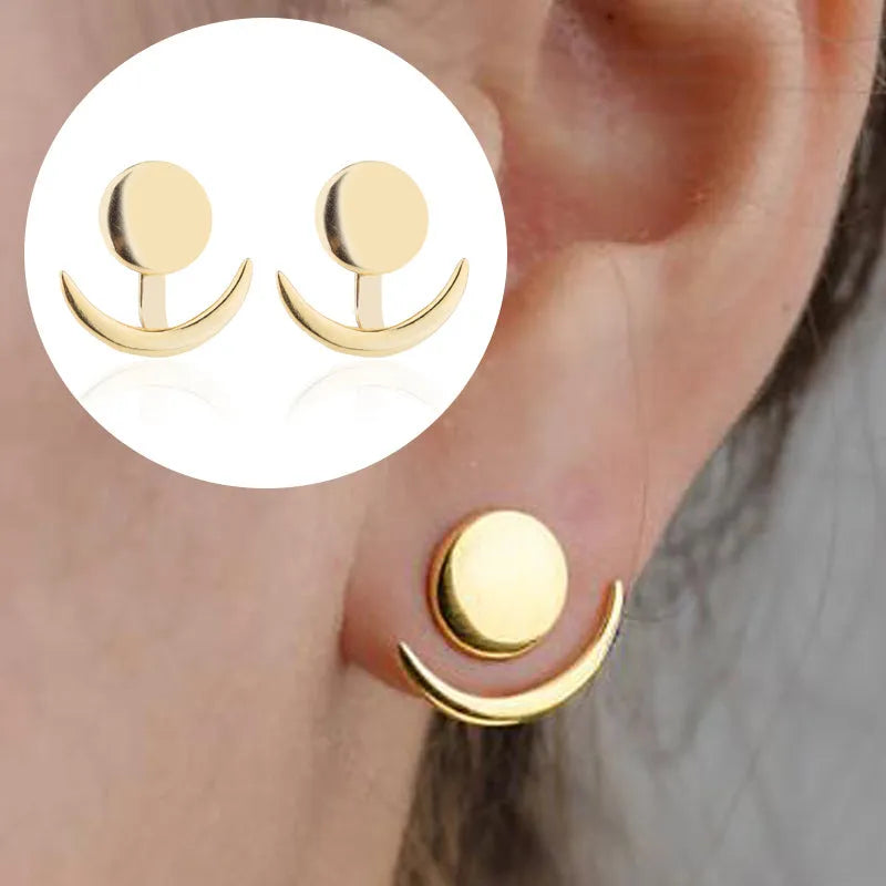 Earrings, Natural Landscape Mountain Ear Climber Earring Geography Jewelry Trekking