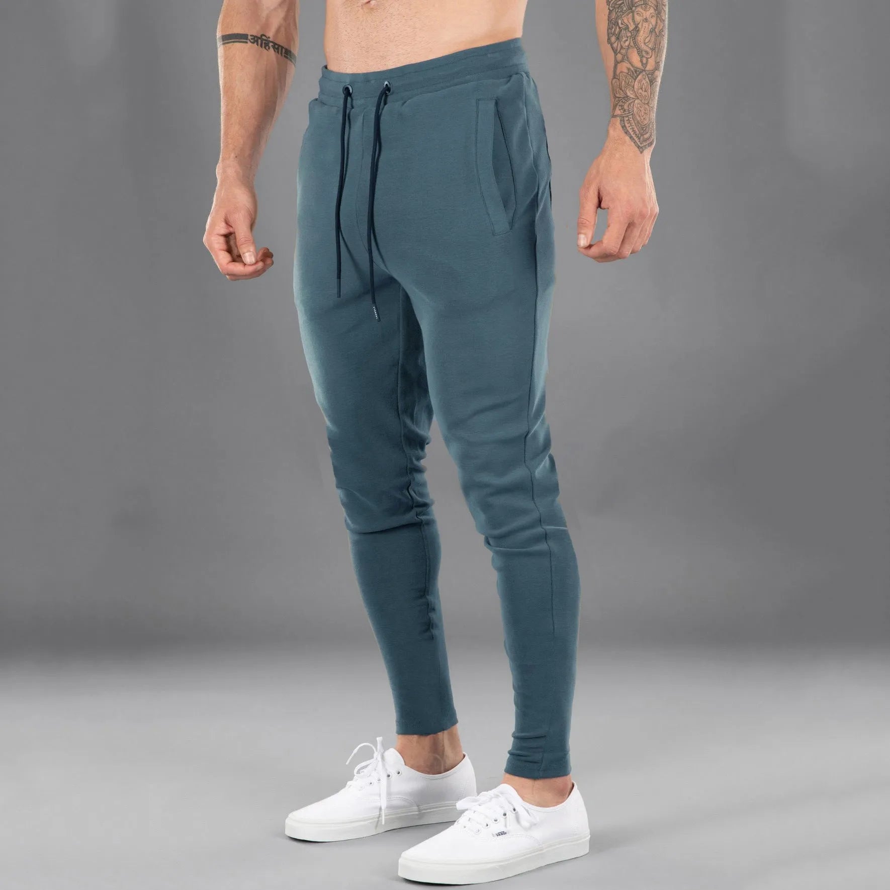 Jogger, Men's Casual Sports Pants Cotton Skinny Stretch