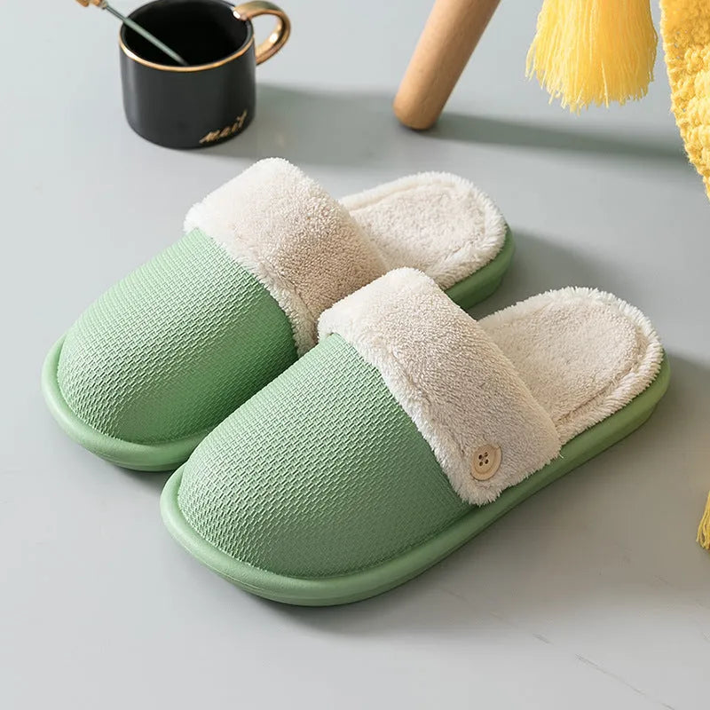 footwear, New Autumn And Winter Warm Household Non-slip Home Indoor Removable Slippers