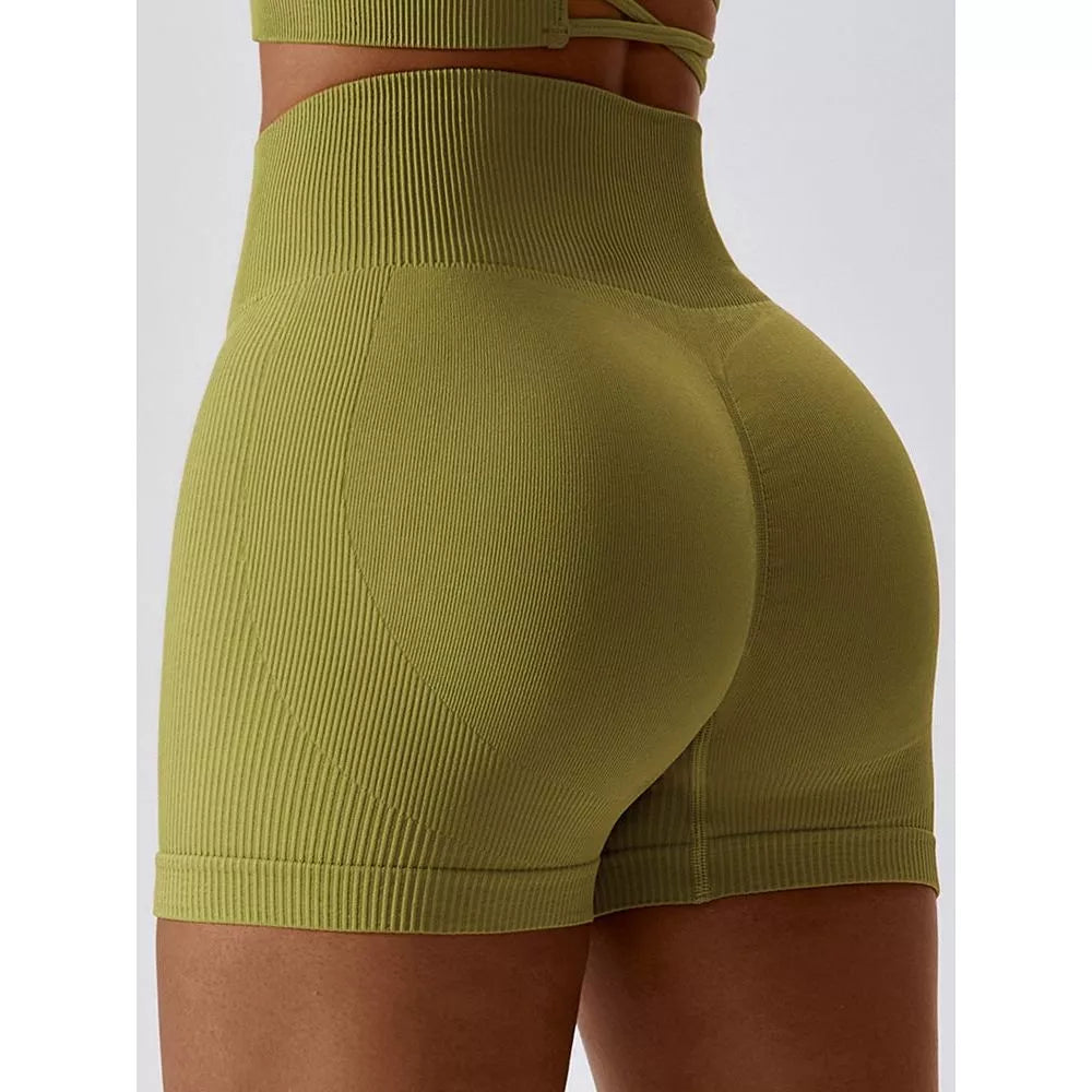 Wide Waistband Slim Fit Sports Shorts