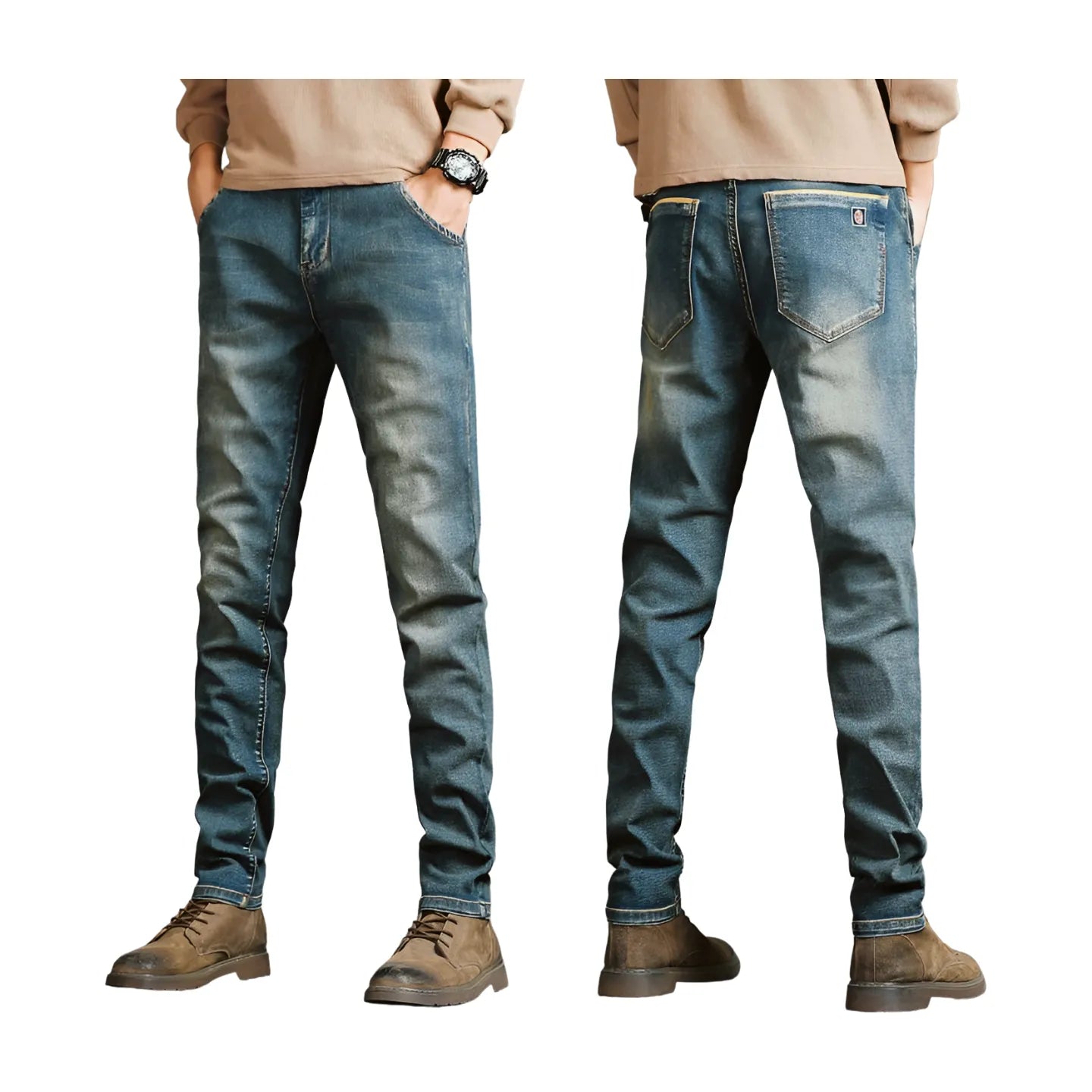 Men's Casual Stretch Skinny Jeans