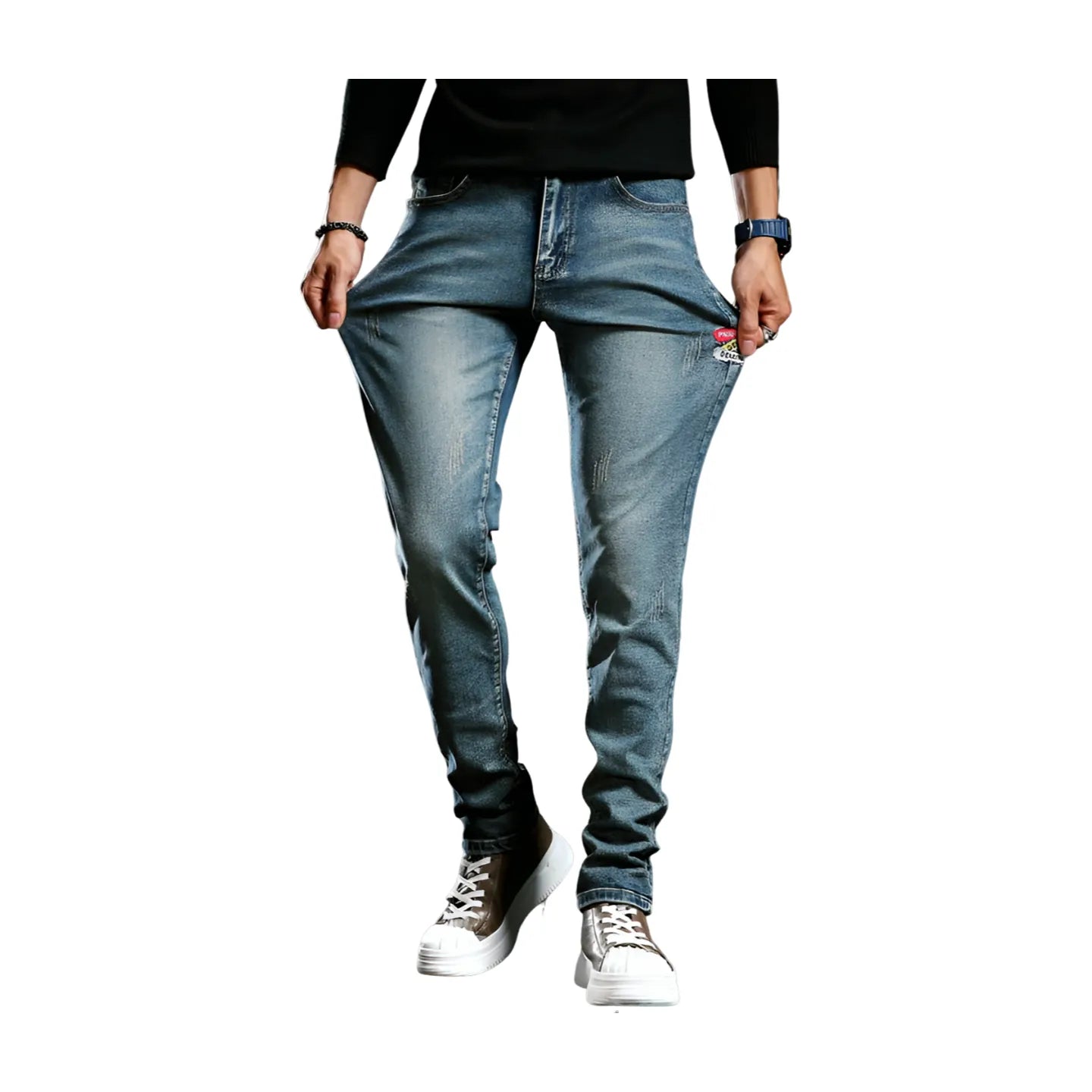 Men's Casual Straight Denim Jeans