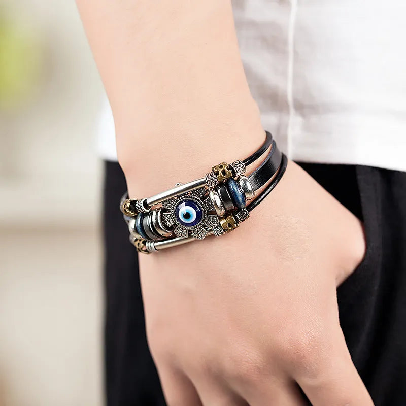 Bracelets, Turkish blue eye alloy accessory bracelet