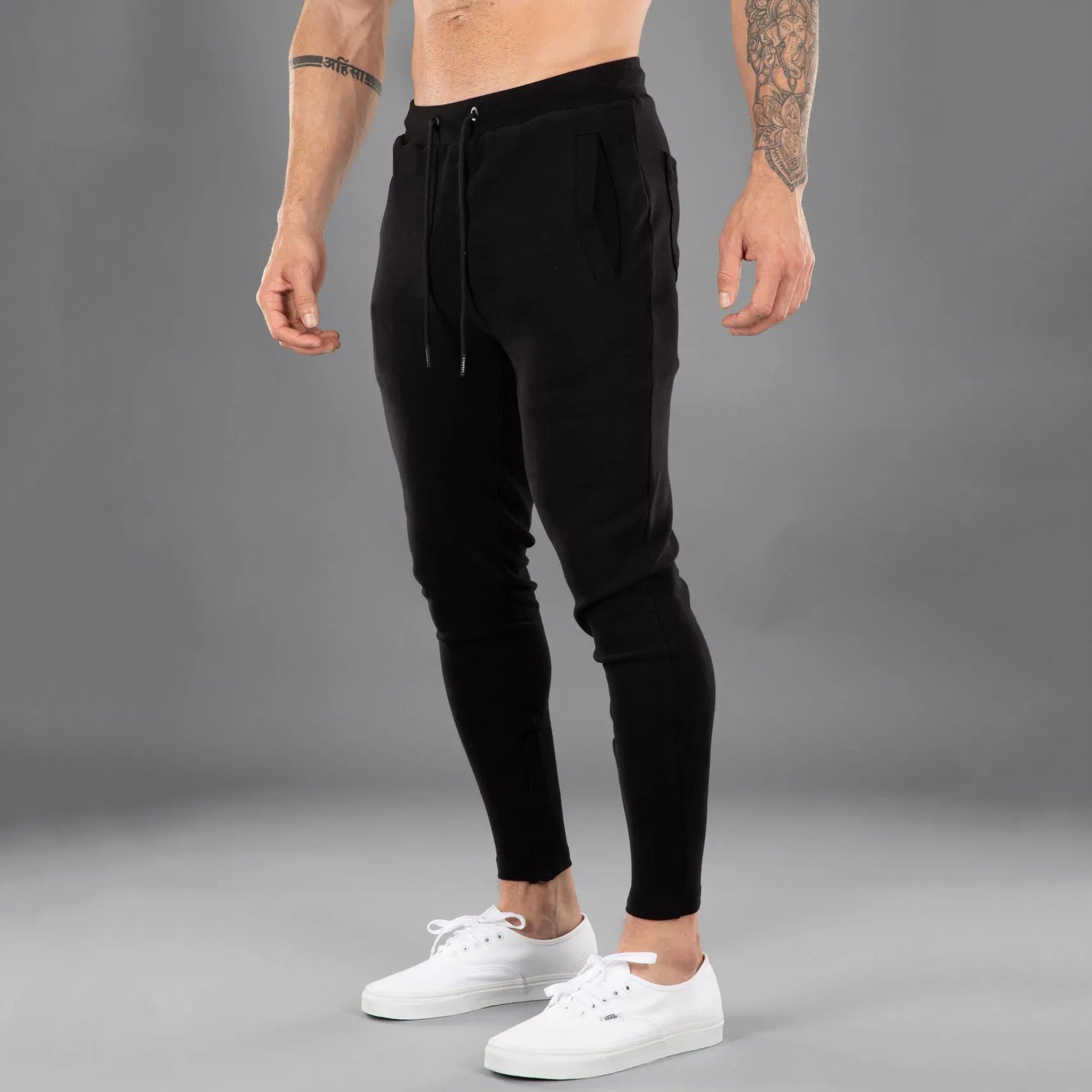 Jogger, Men's Casual Sports Pants Cotton Skinny Stretch