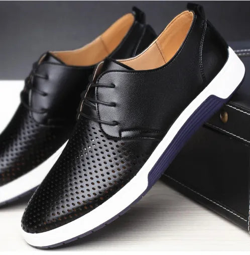 Casual Shoe, Men's Leather Business Business Casual Lace shoes