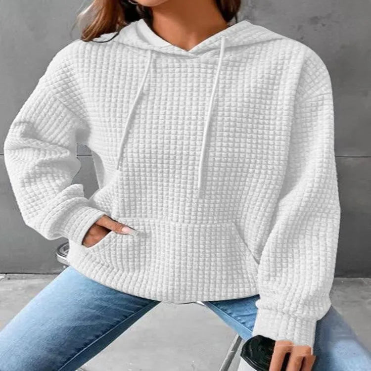 Hoodie, Women's Loose Casual Solid Color Long-sleeved Sweater