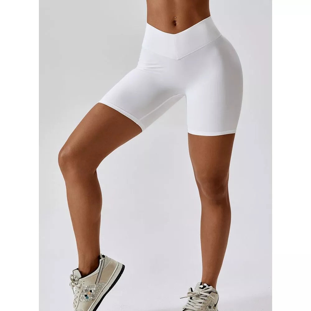 Wide Waistband Slim Fit Sports Shorts