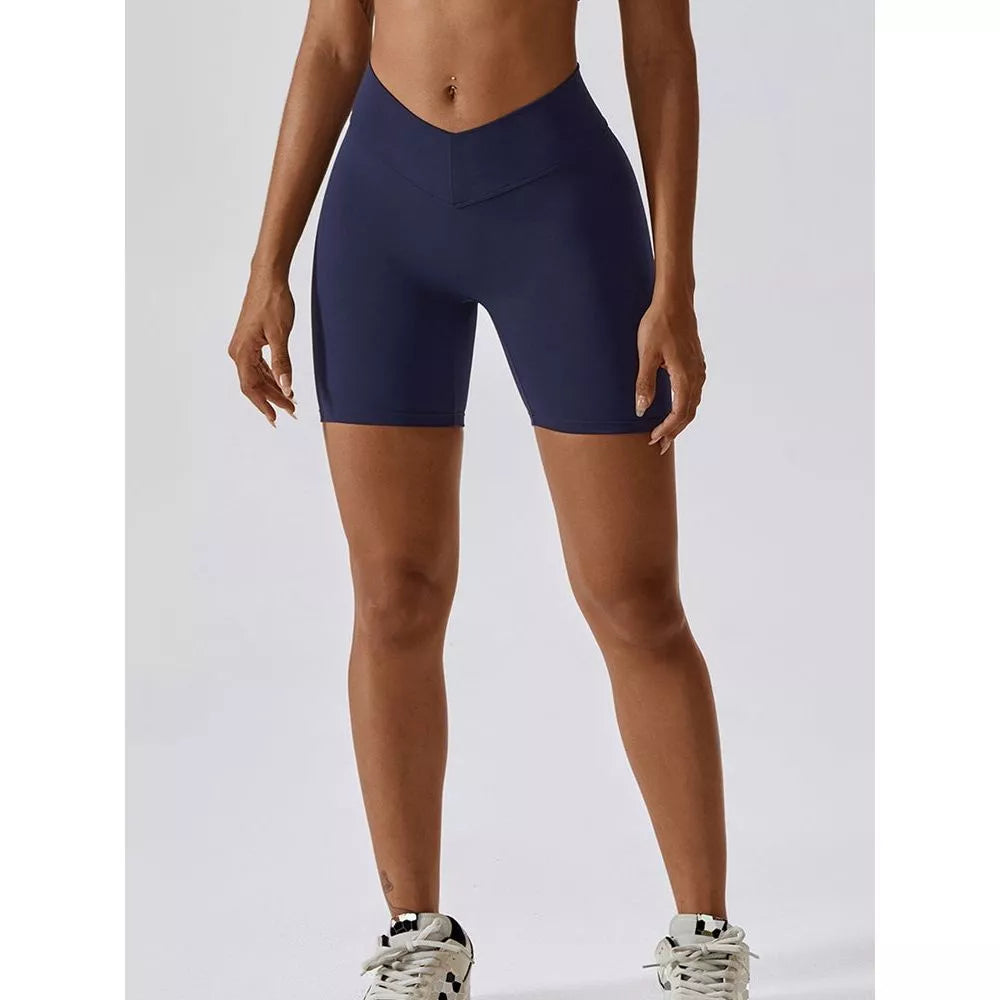 Wide Waistband Slim Fit Sports Shorts