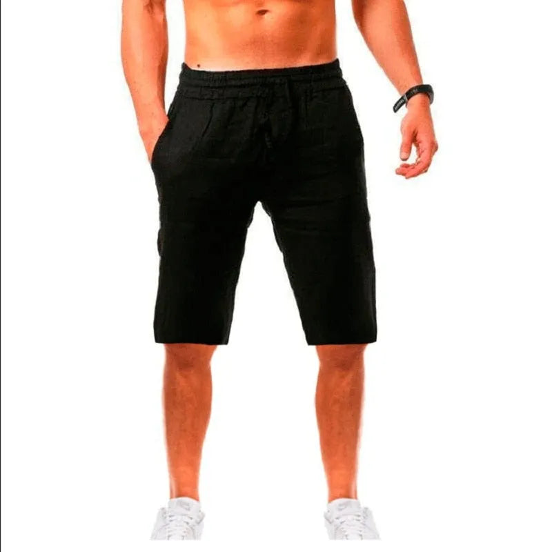 Men's Cotton Linen Shorts Pants