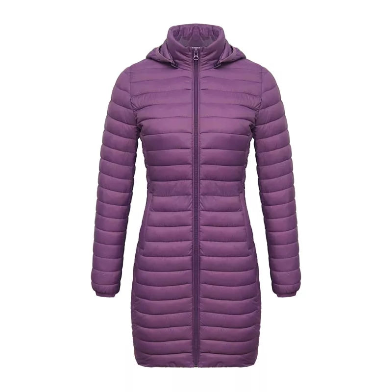 SANTELON Women's Hooded Long Parka Coat