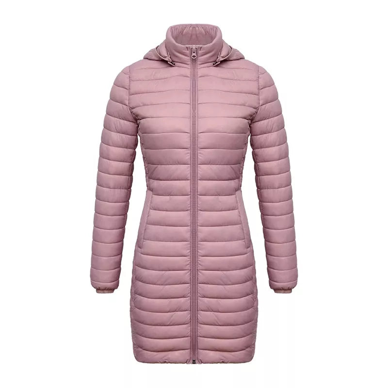 SANTELON Women's Hooded Long Parka Coat