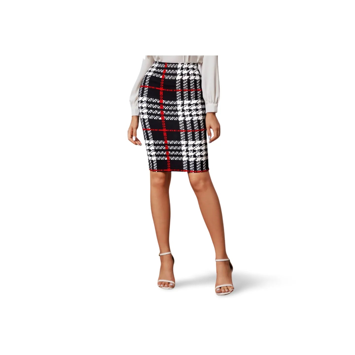 Plaid Bodycon Skirt