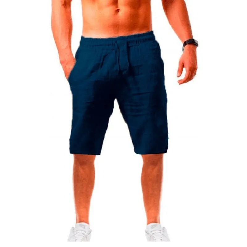 Men's Cotton Linen Shorts Pants