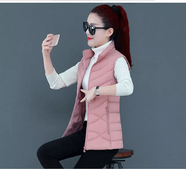 Sleeveless Jacket Vest Coat