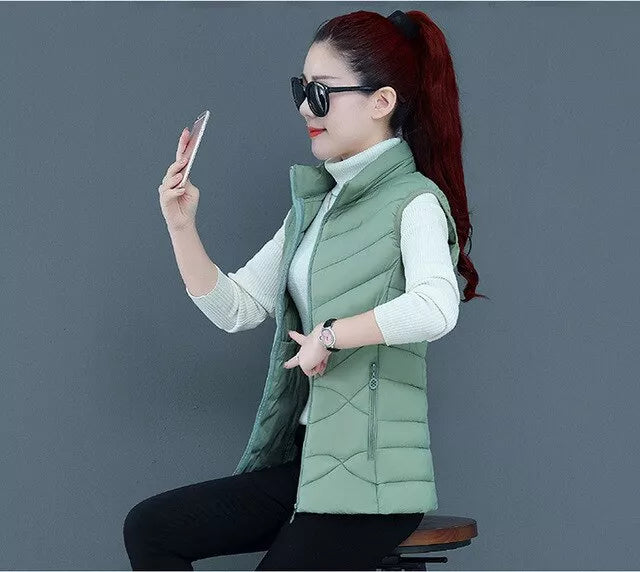 Sleeveless Jacket Vest Coat