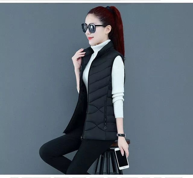 Sleeveless Jacket Vest Coat