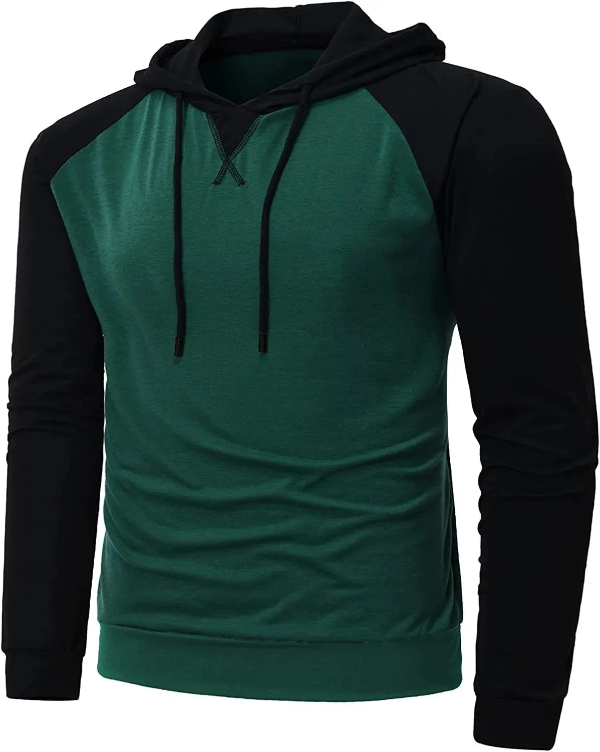 Men's Long Sleeve O-Neck Hooded T-Shirt