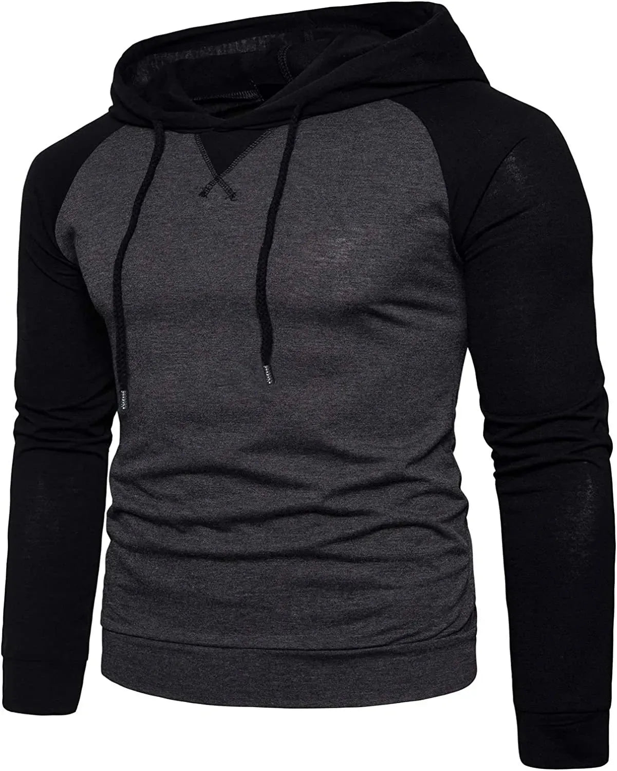 Men's Long Sleeve O-Neck Hooded T-Shirt