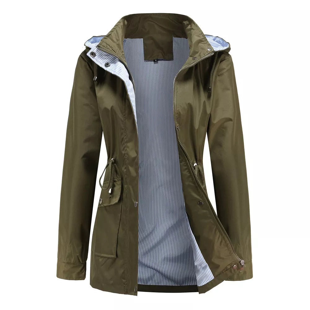 Women's Hooded Trench Coat | Women's Casual Jacket | Ikervo